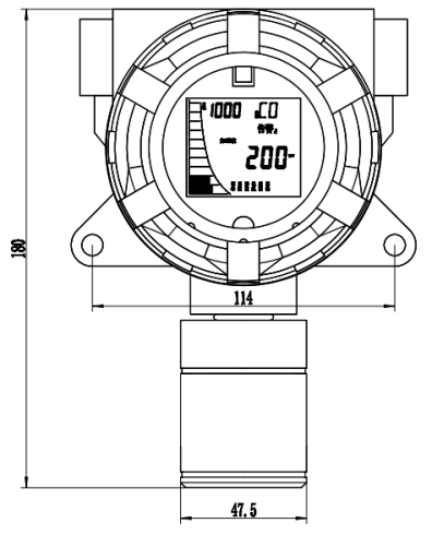 RSF1000氣體報警器外型尺寸